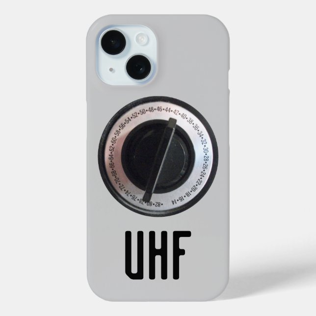 UHF Televsion Dial Case-Mate iPhone Case (Back)