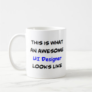 ui designer, awesome coffee mug