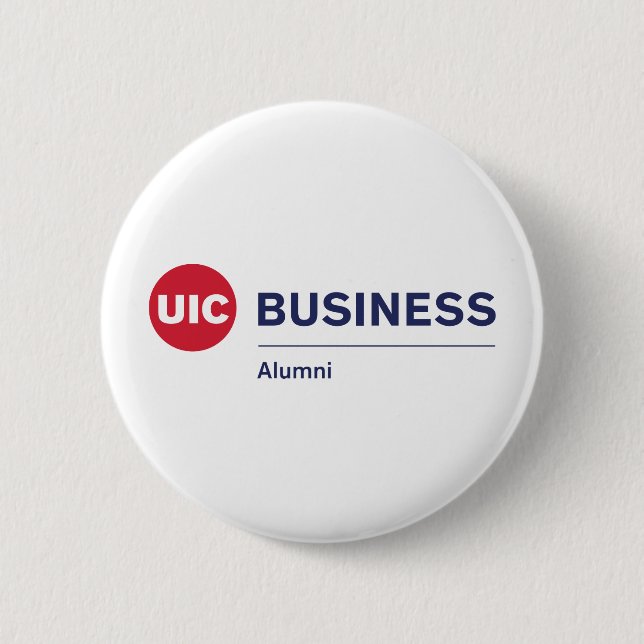  UIC Business Alumni 6 Cm Round Badge (Front)
