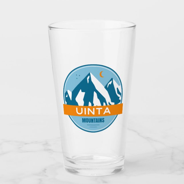 Uinta Mountains Utah Glass (Front)