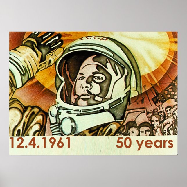 Ujri Gagarin Poster (Front)