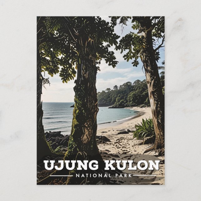 Ujung Kulon National Park  Postcard (Front)