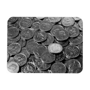 UK 5-pence piece coins Magnet