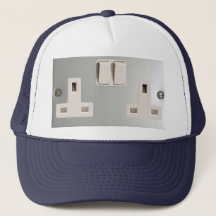 UK AC BS 1363 Plug Socket [British Standard] Trucker Hat