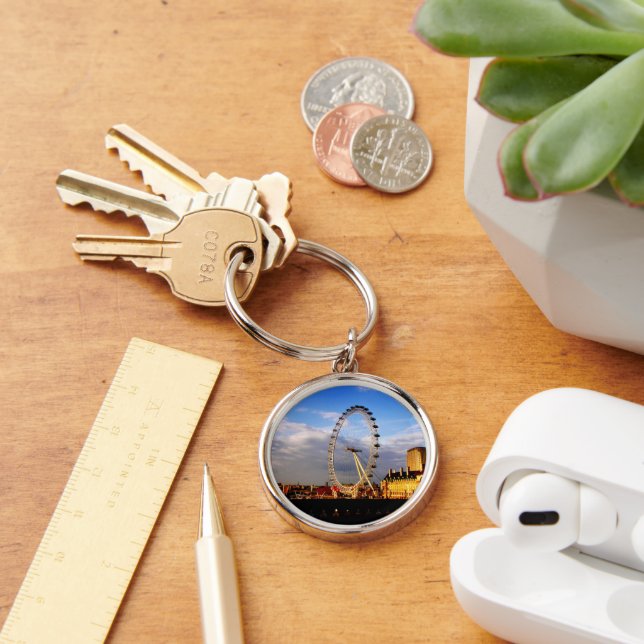 UK Beautiful LONDON EYE Scenery Key Ring (Desk)