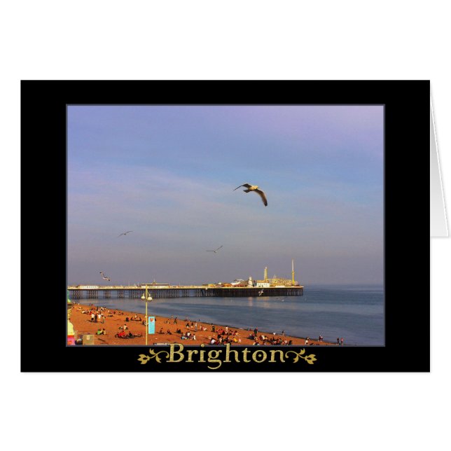 (UK) Brighton Pier Card (Front Horizontal)