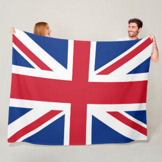 UK Britain Royal Union Jack Flag large Fleece Blanket