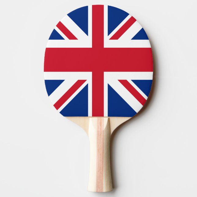 UK Britain Royal Union Jack Flag Ping Pong Paddle (Back)