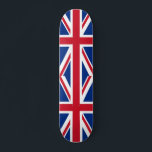 UK Britain Royal Union Jack Flag Skateboard<br><div class="desc">The Union Jack or Union Flag is the national flag of the United Kingdom UK. The flag also has an official or semi-official status in some other Commonwealth realms; for example, it is, by parliamentary resolution, an official flag in Canada and known there as the Royal Union Flag. Further, it...</div>