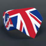 UK Britain Royal Union Jack Flag Tie<br><div class="desc">The Union Jack or Union Flag is the national flag of the United Kingdom UK. The flag also has an official or semi-official status in some other Commonwealth realms; for example, it is, by parliamentary resolution, an official flag in Canada and known there as the Royal Union Flag. Further, it...</div>