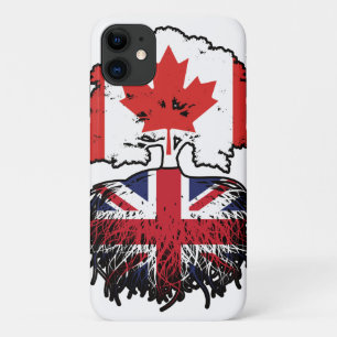 UK British Canadian Canada Tree Roots Flag Case-Mate iPhone Case