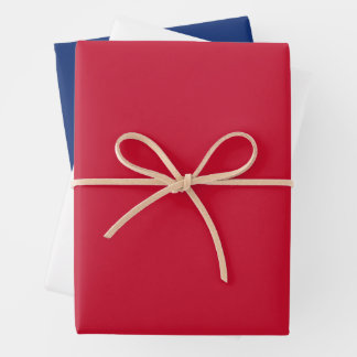 UK British Flag Red White and Blue Wrapping Paper Sheet