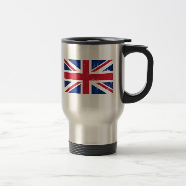 UK British Great Britain England English Flag Travel Mug (Right)