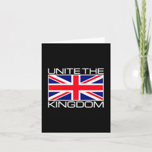 Uk British Union Jack Flag Unite The Kingdom  Card