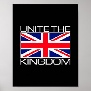 Uk British Union Jack Flag Unite The Kingdom  Poster