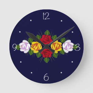 UK Canal roses Round Clock