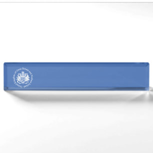 UK coat of arms Nameplate