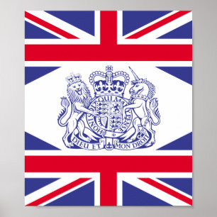 UK coat of arms Poster