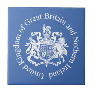 UK coat of arms Tile