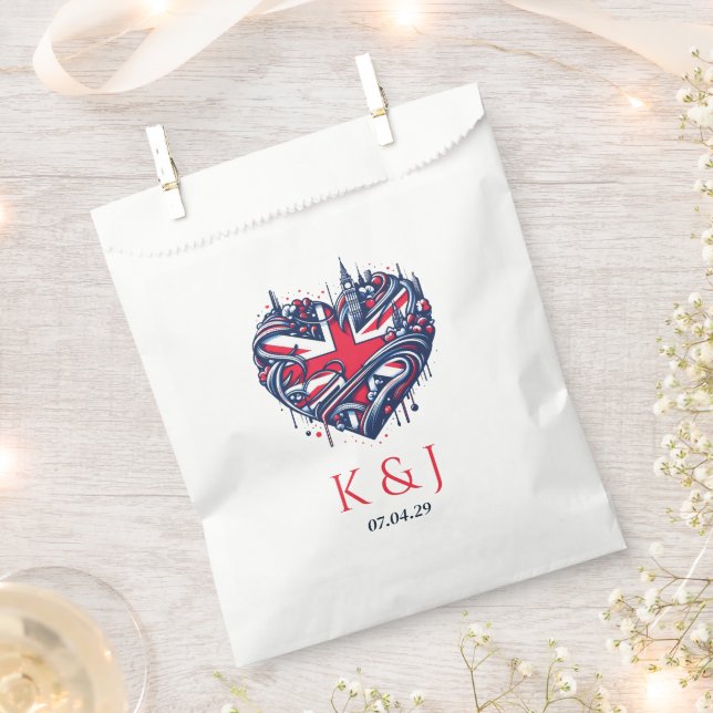 UK Couple Wedding Favour Bags (Clipped)