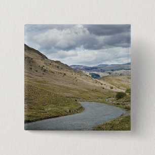 UK, England, Cumbria, Honister Pass 15 Cm Square Badge