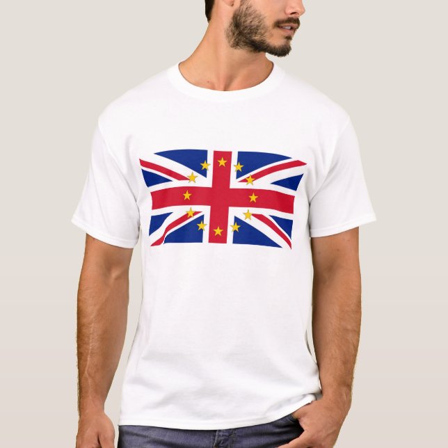 UK - EU - Remain - European Union Jack Flag T-Shirt (Front)