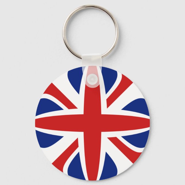 UK Fisheye Flag Keychain (Front)