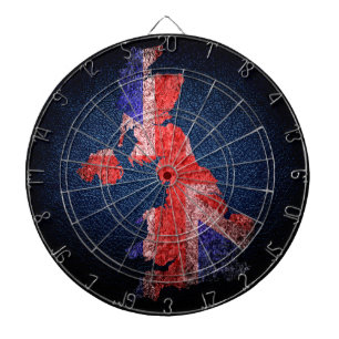 UK Flag and Map Dartboard