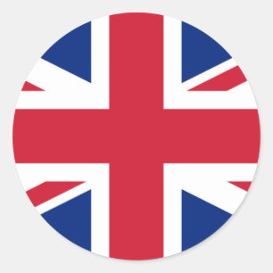 UK Flag Classic Round Sticker
