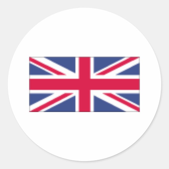 Uk Flag Classic Round Sticker (Front)