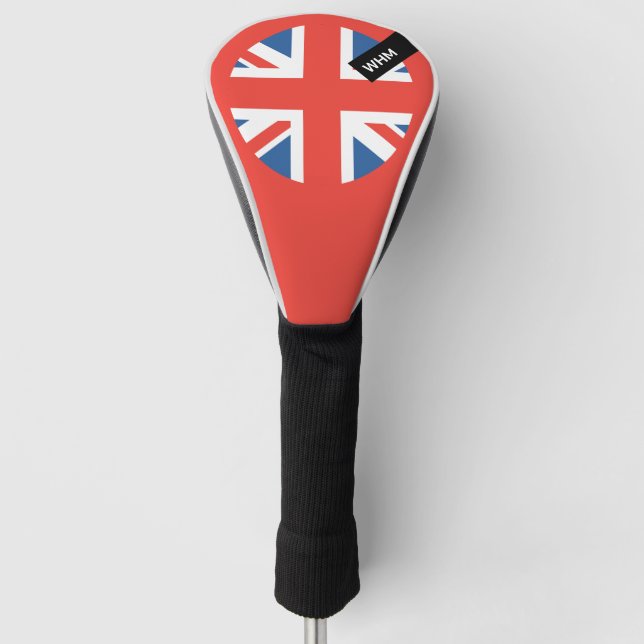 UK Flag - Custom Golf Club Head Cover (Front)