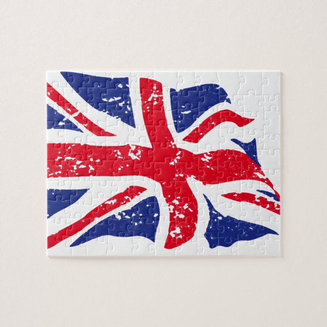 UK Flag Illustration Art Jigsaw Puzzle (Horizontal)
