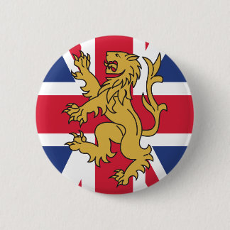 UK Flag Lion 6 Cm Round Badge
