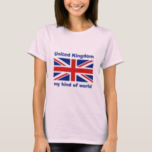 UK Flag + Map + Text T-Shirt
