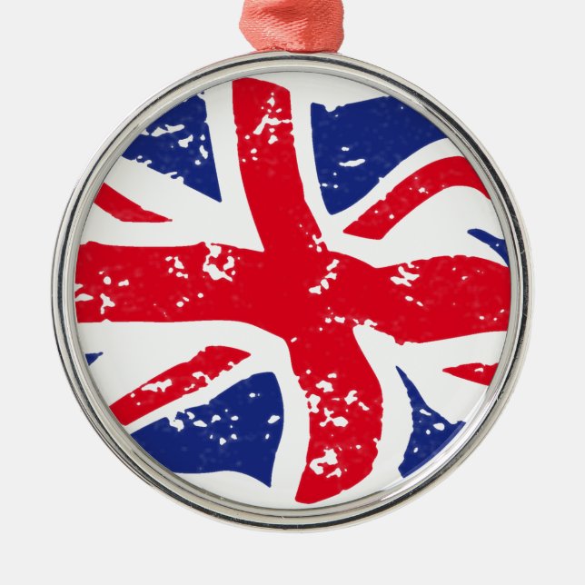 UK Flag Metal Tree Decoration (Front)