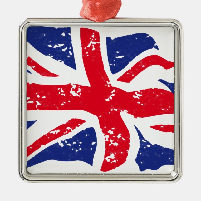 UK Flag Metal Tree Decoration (Front)
