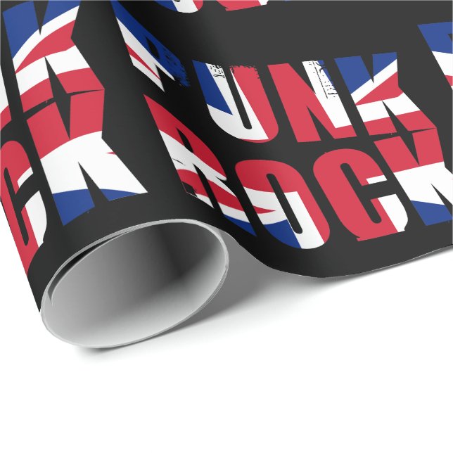 UK Flag Punk Rock Wrapping Paper (Roll Corner)