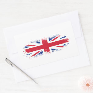 UK flag Rectangular Sticker