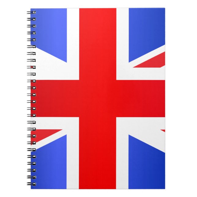 UK flag Spiral Notebook (Front)