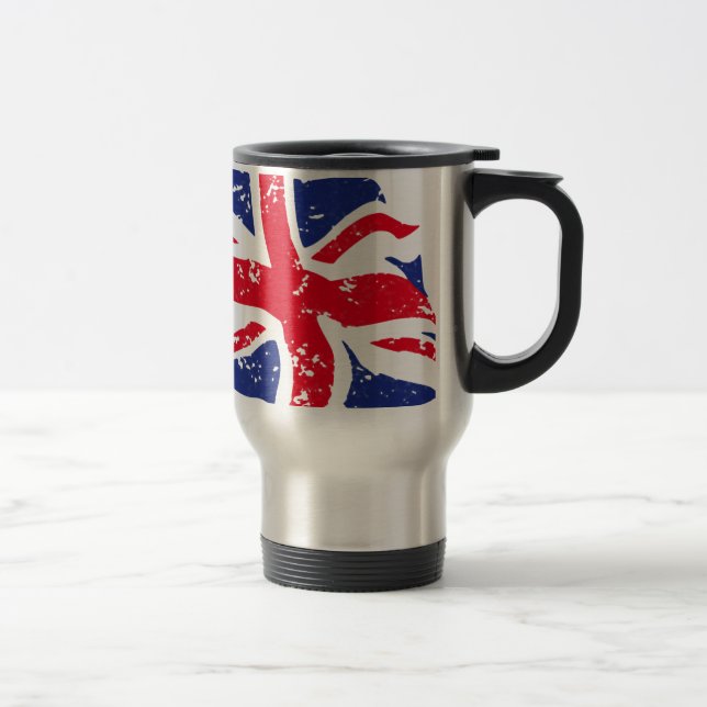 UK Flag Travel Mug (Right)