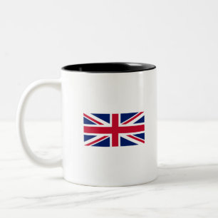 Uk Flag-United Kingdom-England-Union Jack Two-Tone Coffee Mug