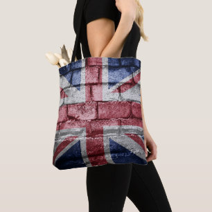 UK flag wall Tote Bag