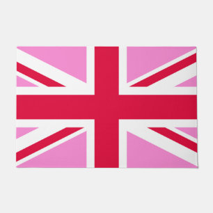 UK Gay Pride (Pink Union Jack) (Gay British Flag) Doormat