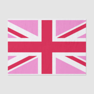 UK Gay Pride (Pink Union Jack) (Gay British Flag) Tissue Paper
