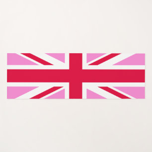 UK Gay Pride (Pink Union Jack) (Gay British Flag) Yoga Mat