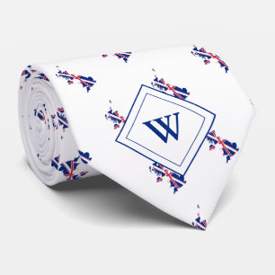 UK GREAT BRITAIN Christian Scripture Monogram Tie