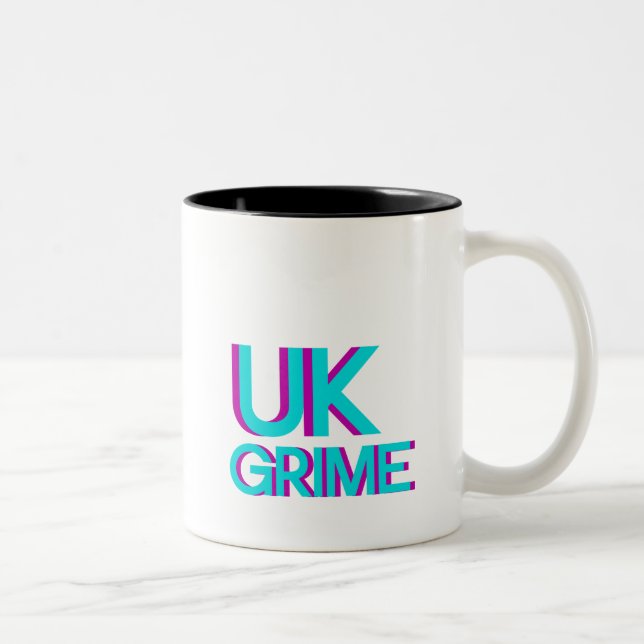 uk grime music Two-Tone coffee mug (Right)