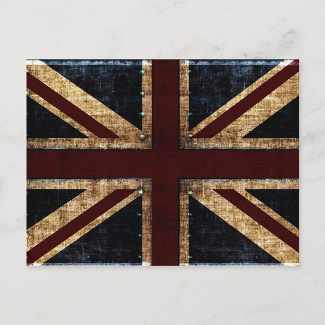 Uk grunge flag postcard (Front)