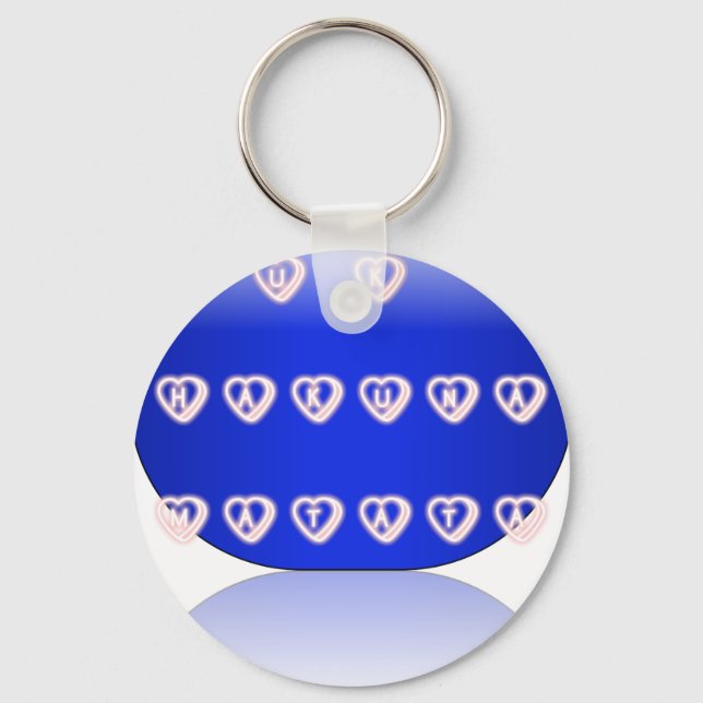 UK HAKUNA MATATA ALWAYS.png Key Ring (Front)