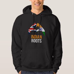 UK India Flag Indian Roots Hoodie